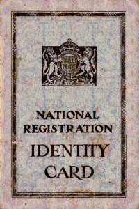 National Identity Card, 1939.